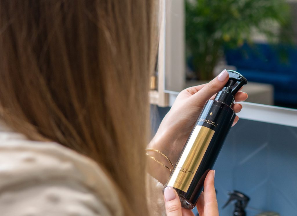 nanoil hair styling spray