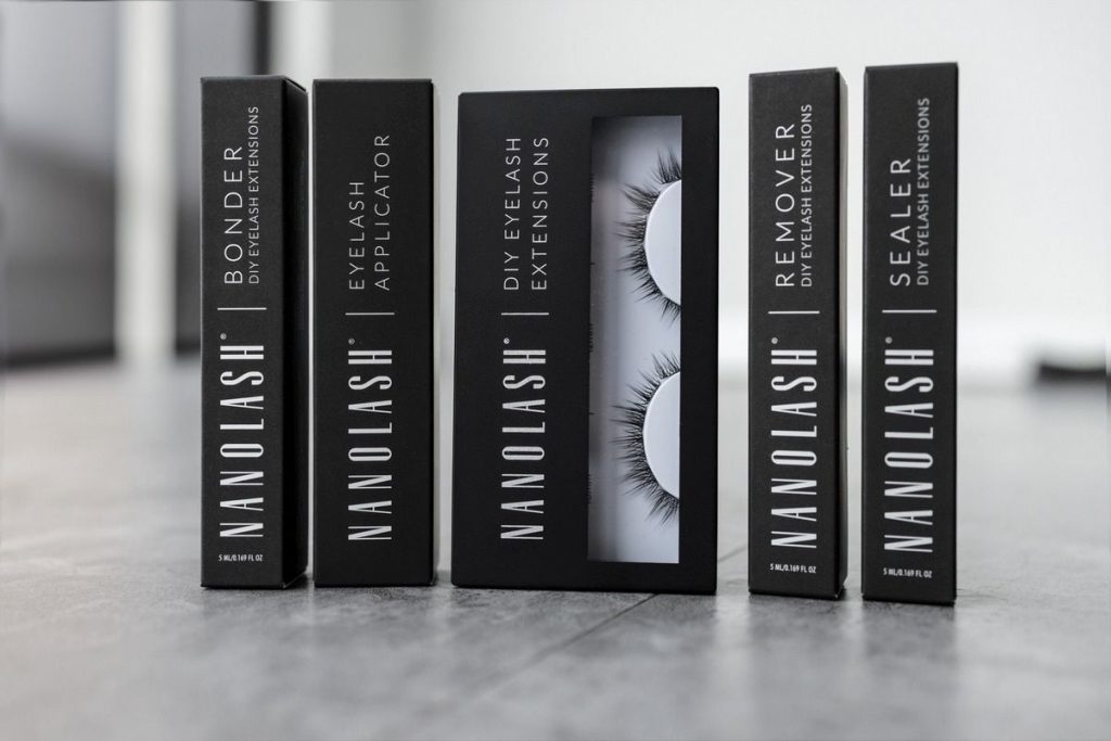 Κιτ εξτένσιον βλεφαρίδων DIY nanolash